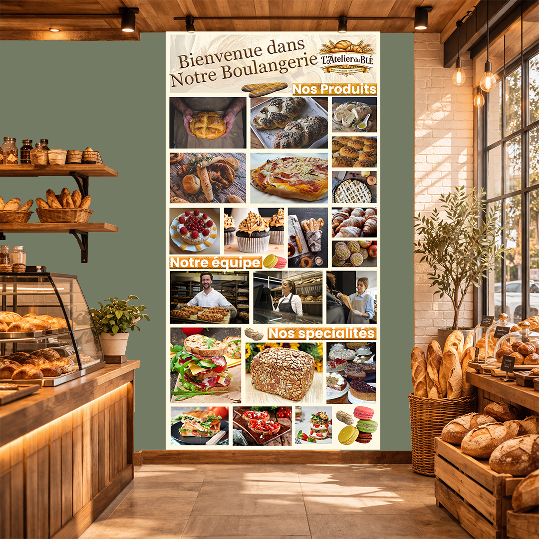 Photo — mur de commerce